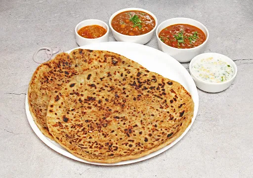 Double Aloo Pyaz Paratha