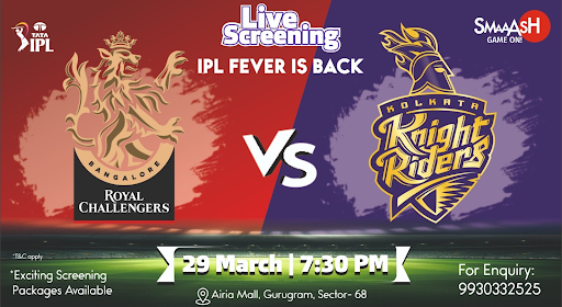 RCB vs KKR IPL 2024 LIVE SCREENING @ SMAAASH - GURUGRAM