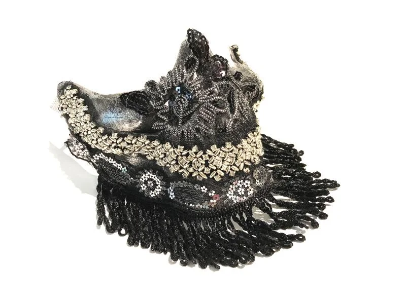 Title 10, Maska Halloween Skull Punk Rivets Wydajność Och...