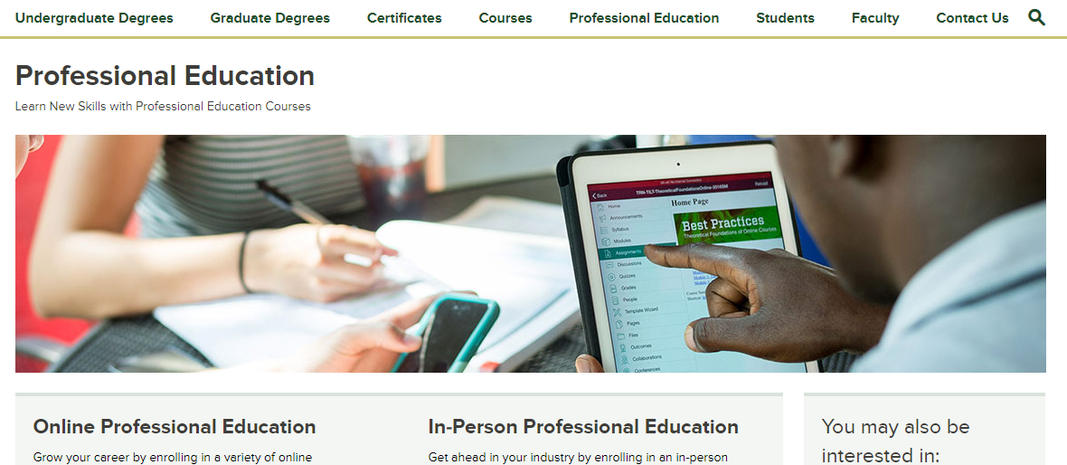 Professional education cover image