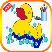 funny animals coloring book  Icon