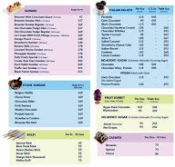 Giani Icecream menu 2