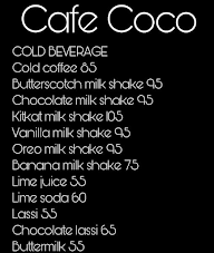 Cafe Coco menu 1