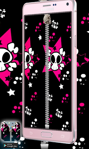 Star Skull Zipper Punk Theme