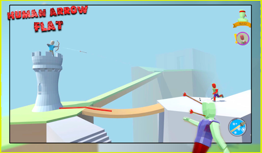 3D Human Arrow Flat  : FALL Adventures 1.1 APK + Мод (Бесконечные деньги / Без рекламы) за Android