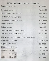 New Hoskote Donne Biryani menu 1