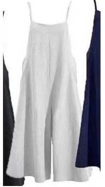 Title 2, Simple Womens Wide-leg Suspender Jumpsuit
