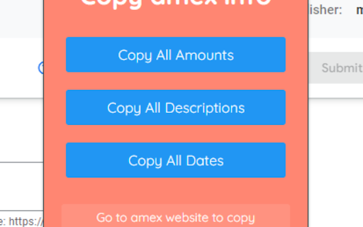 Transaction Info Copier