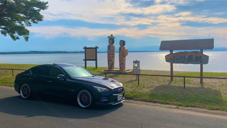 スカイラインのBBS・v37・BBS LM・V37スカイライン・シンプルに関するカスタム事例の投稿画像1枚目