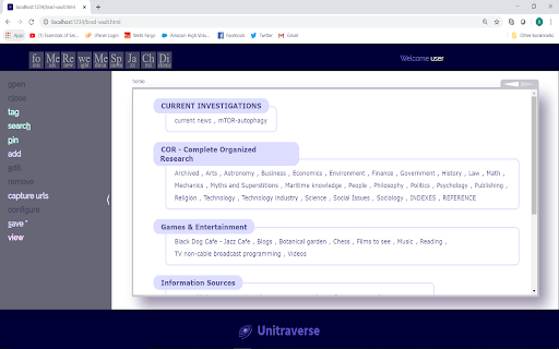 Unitraverse Web Helper