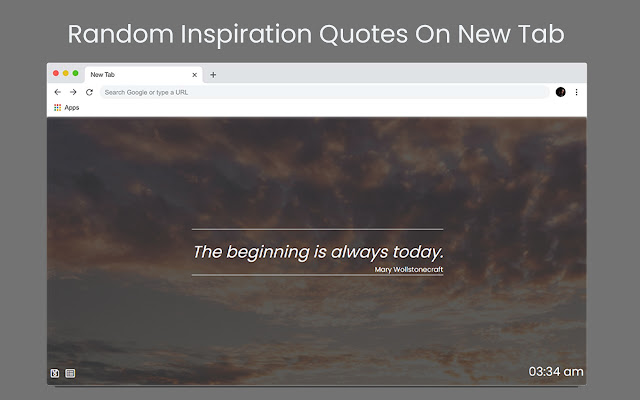 inspiredTab: Inspirational Quotes on New Tabs chrome extension