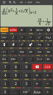 Natural mathematics display calculator 991 ms Screenshot