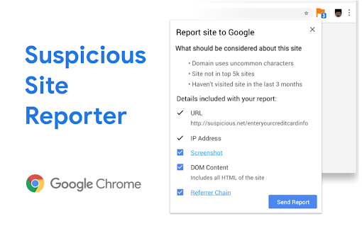Suspicious Site Reporter