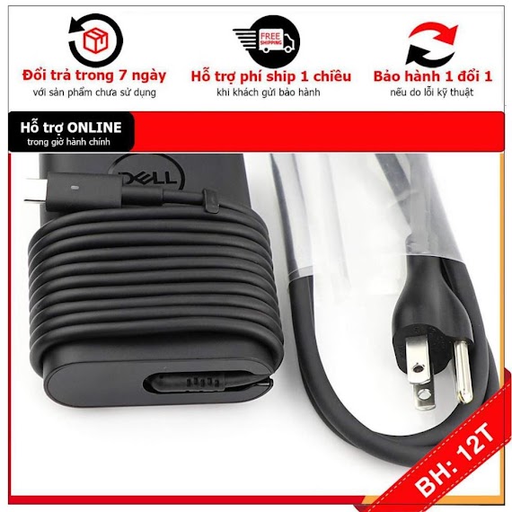 Bh12Th . [ Hàng Zin ] Sạc Laptop Dell Usb Type - C