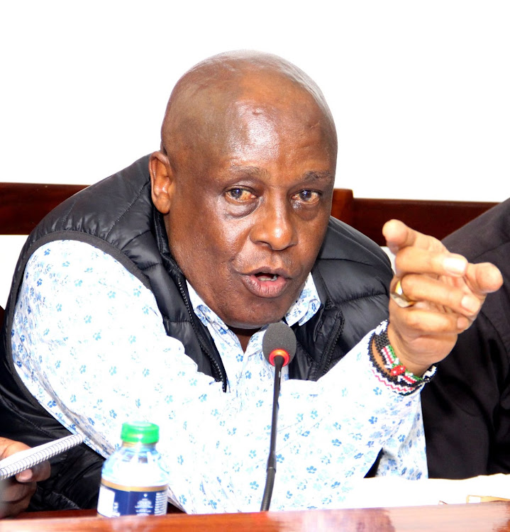 Nairobi Assembly Committee on Water and Sanitation chairman Paul Kados at City Hall on September 18.