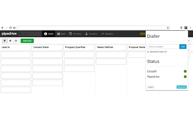 Cloud9 - Pipedrive Connector for Chrome