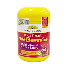 Nature's Way Vita Gummies Multi Vitamin For Fussy Eaters - Kẹo dẻo cho bé kích thích ăn ngon, hỗ trợ hệ tiêu hóa (60 viên)