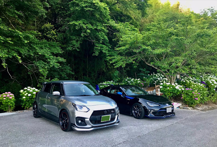 スイフトスポーツの紫陽花コラボ・早朝写活・86に関するカスタム事例の投稿画像2枚目