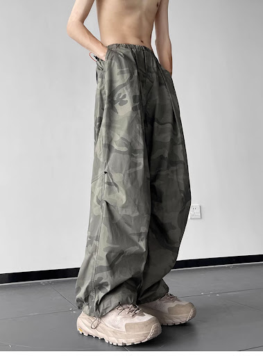 Title 11, American High Waist Loose Wide Leg Workwear Pan...