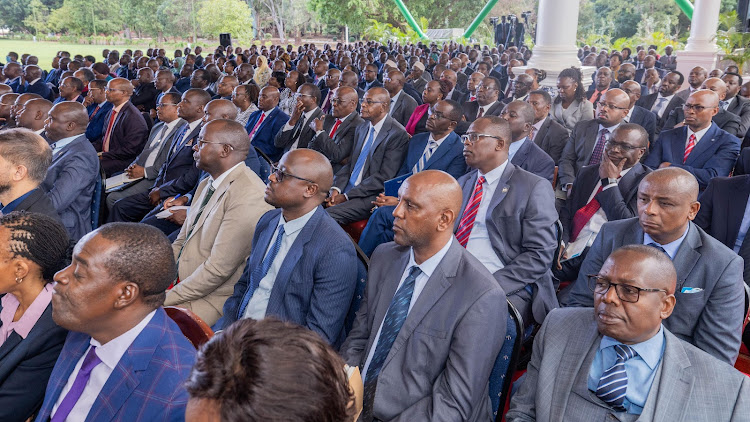 Parastatal Heads and CEOs of various institutions in a meeting at State House, Nairobi, on March 26, 2024