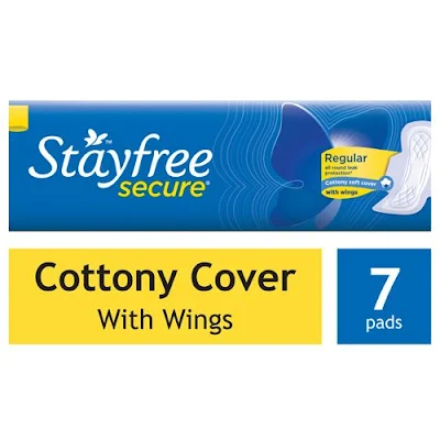 Stayfree Secure Cottony Soft Sanitary Pads - 7 pads