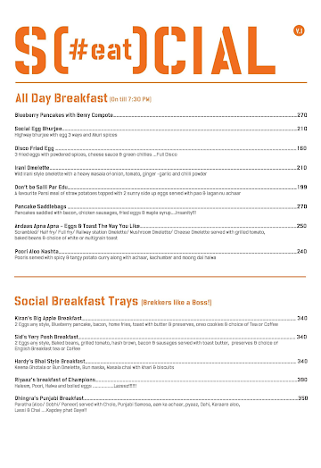 Social menu 