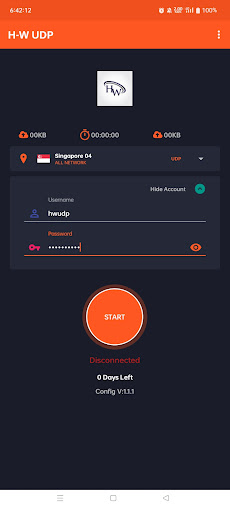 Screenshot H-W UDP