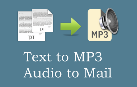 Text to MP3, Audio to Mail small promo image