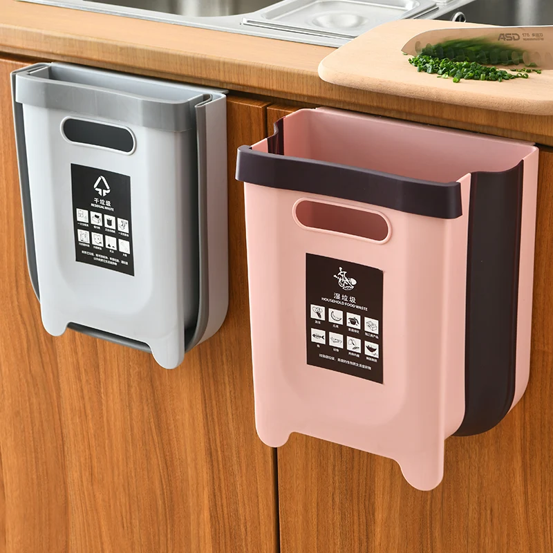 Gabinete de basura especial para cocina Puerta de pared para colgar Maximiza el espacio y organiza tus residuos de forma discreta y eficiente.
