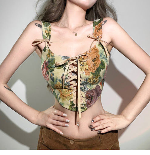 Title 9, Womens Printed Personalized Strappy Suspender Top