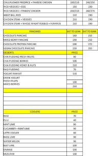 Diet N Protein Meals menu 3