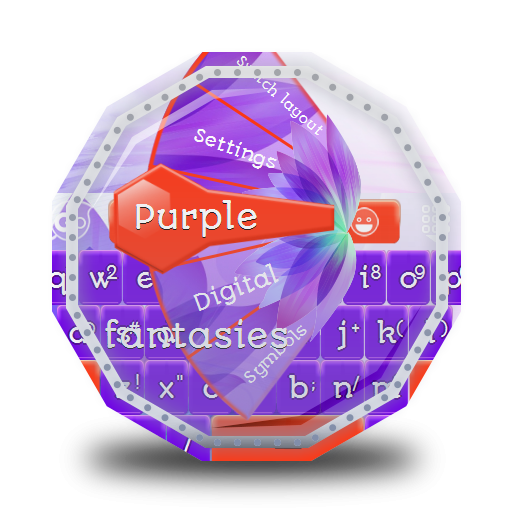 Purple fantasies GO Keyboard 個人化 App LOGO-APP開箱王