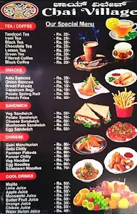 Chai Village menu 1