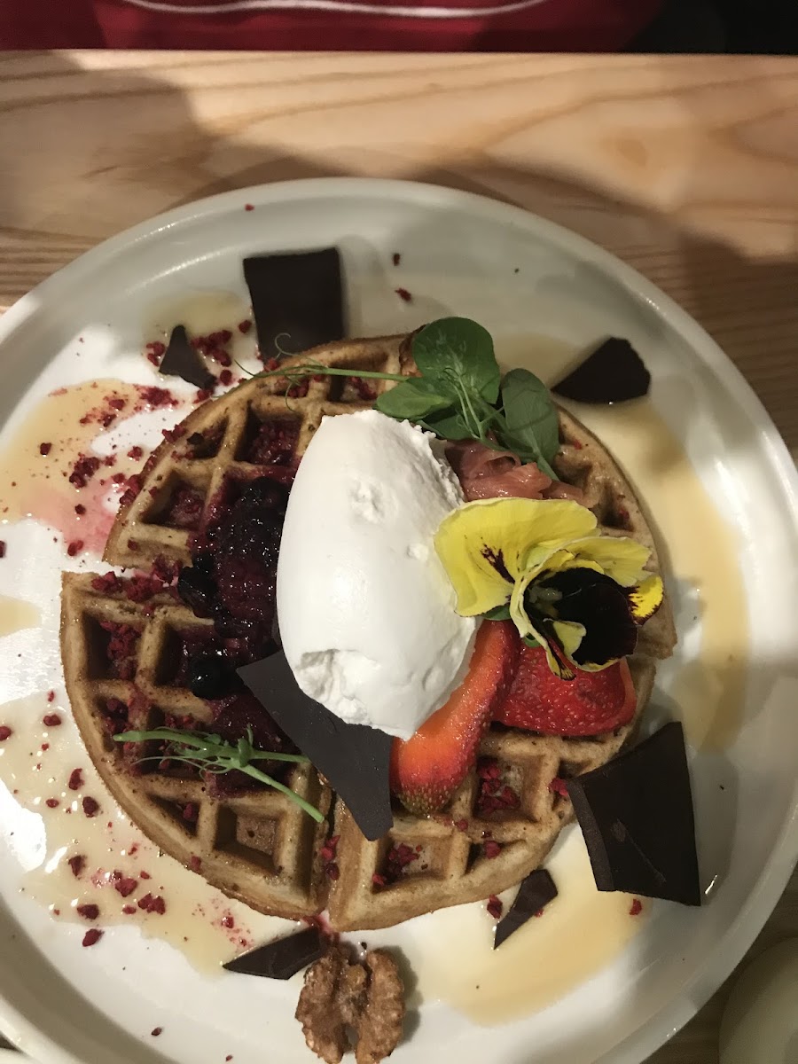 Breakfast waffle, gluten free