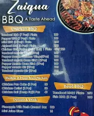 Zaiqua Bbq menu 1