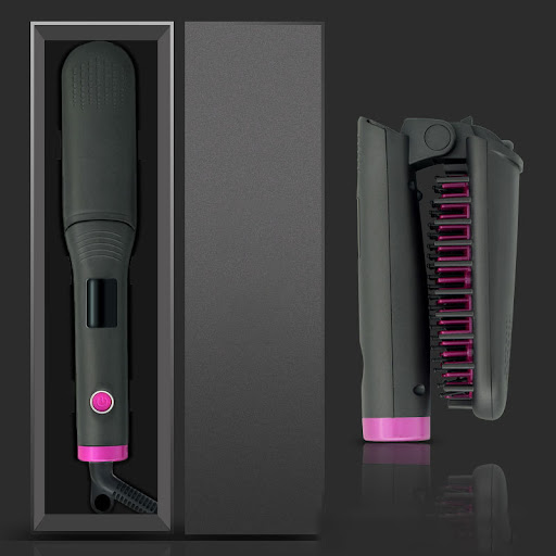 Title 5, Hair straightener for curly hair, wet and dry u...
