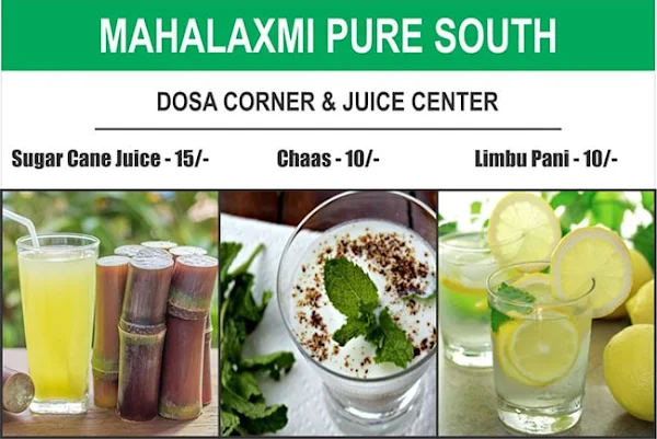 Mahalaxmi Pure South Dosa Center menu 