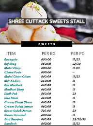 Shree Cuttack Sweets Stall menu 1