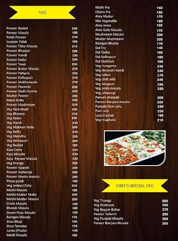 Mahadev Hotel menu 