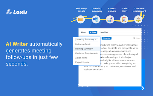 Laxis: Google Meet Transcription & Highlight