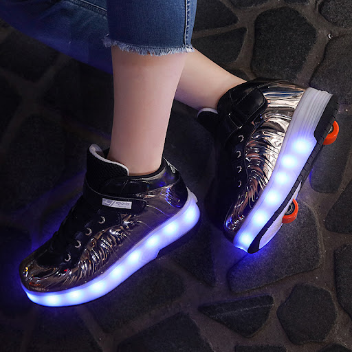 Title 10, Childrens and Adolescents Wheel Shoes Single W...