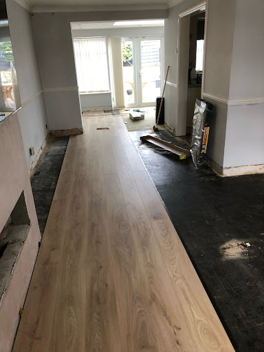 Wood Flooring (During fitting)