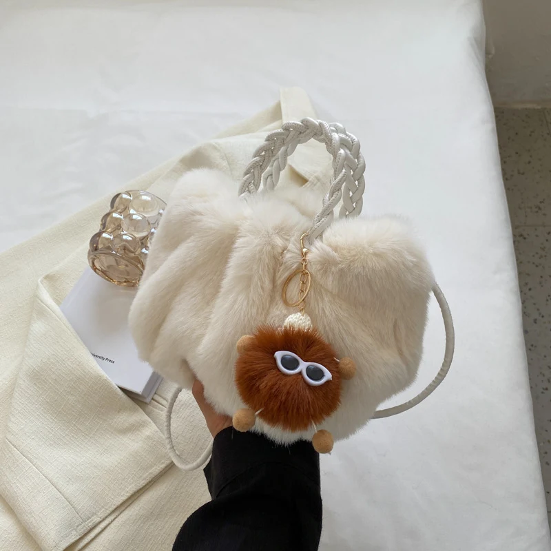 Title 5, Bolso de lana versátil para mujer Otoño e Invie...