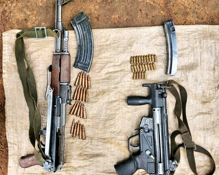 Rifles recovered by Police on November 22, 2023