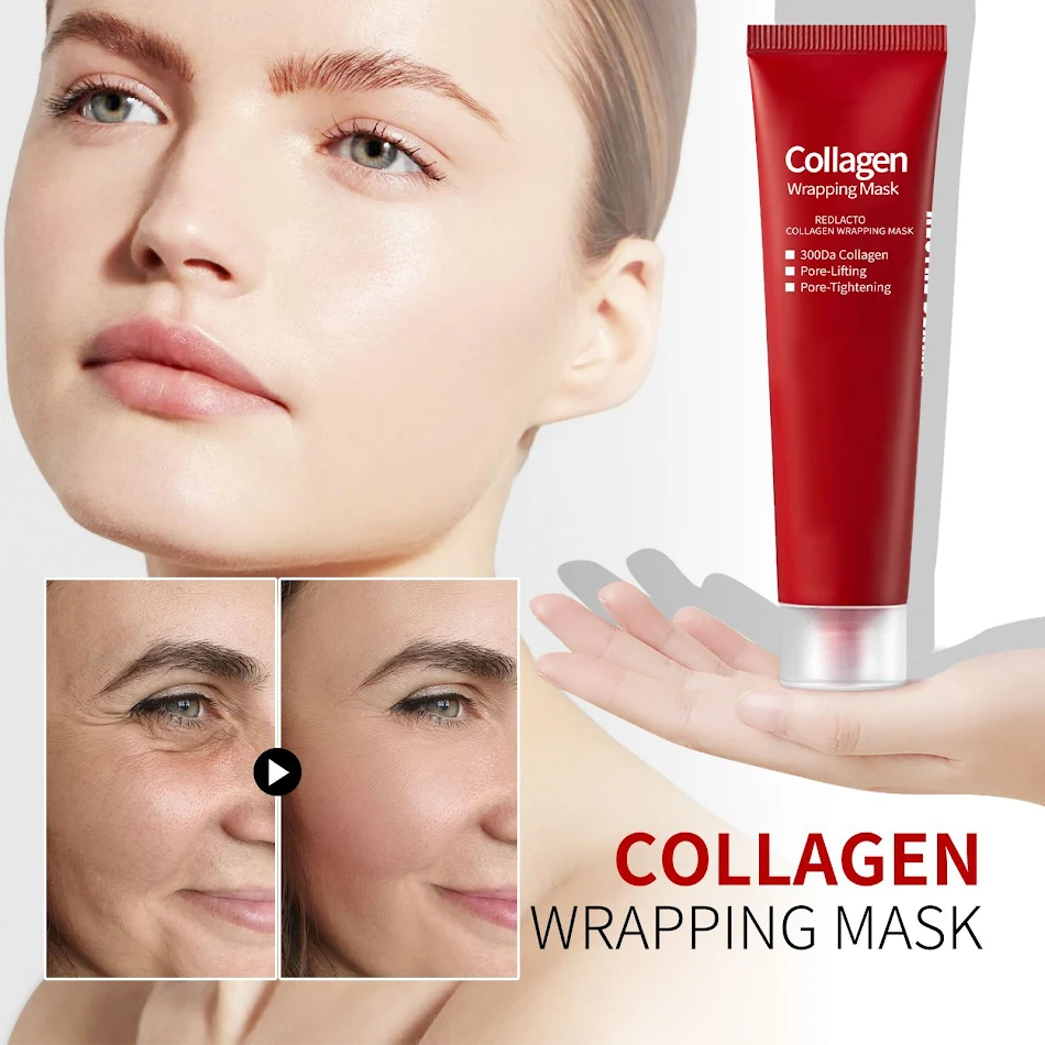 Rode Melkzuur Collageen Masker Verhelderend en Vochtinbrengend voor een stralende huid. Ervaar de voordelen voor een heldere en gehydrateerde uitstraling.