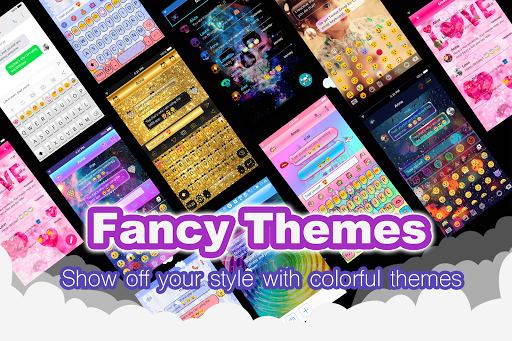 Purple Dream Emoji Keyboard for Galaxy Note 8