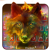 Colorful Wolf Keyboard Theme  Icon