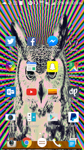 Trippy Owl Live Wallpaper