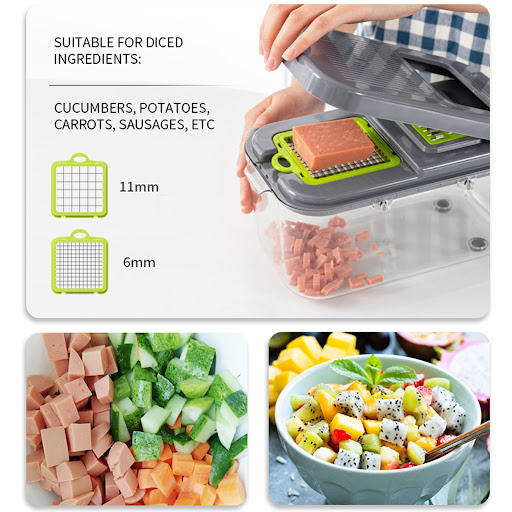 Title 11, Kitchen Multi-function Vegetable Cutter Chop, s...
