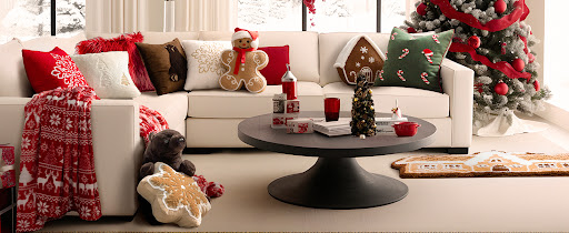 Title 4, Gingerbread Man Merry Christmas Throw Pillow, P...